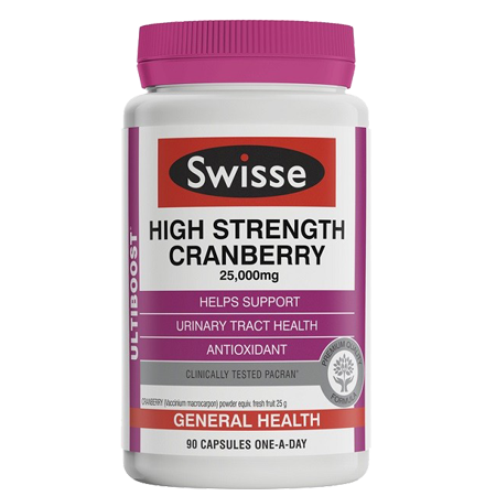 swisse,อาหารเสริม,วิตามิน,swisse Ultiboost High Strength Cranberry 90 capsules